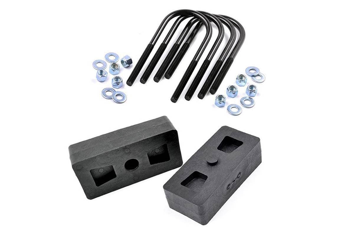 Rough Country 1 Inch Block and U-Bolt Kit 97-03 Ford F-150 2WD/4WD
