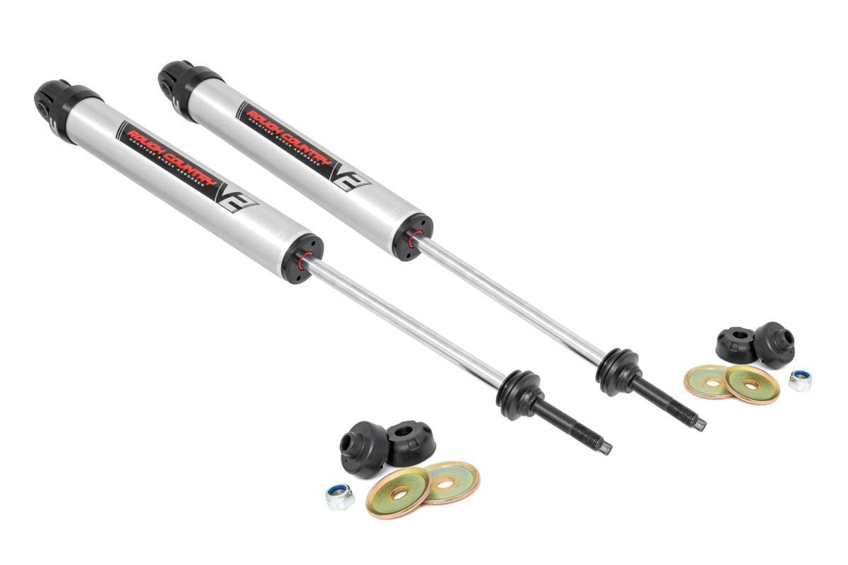 Rough Country 03-20 Ram 2500/3500 4WD V2 Front Monotube Shocks Pair 2.5 Inch