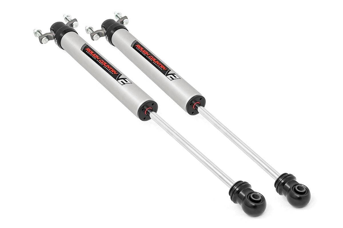 Rough Country 11-21 Chevy/GMC Silverado/Sierra 2500/3500 HD V2 Front Monotube Shocks Pair 5-8 Inch
