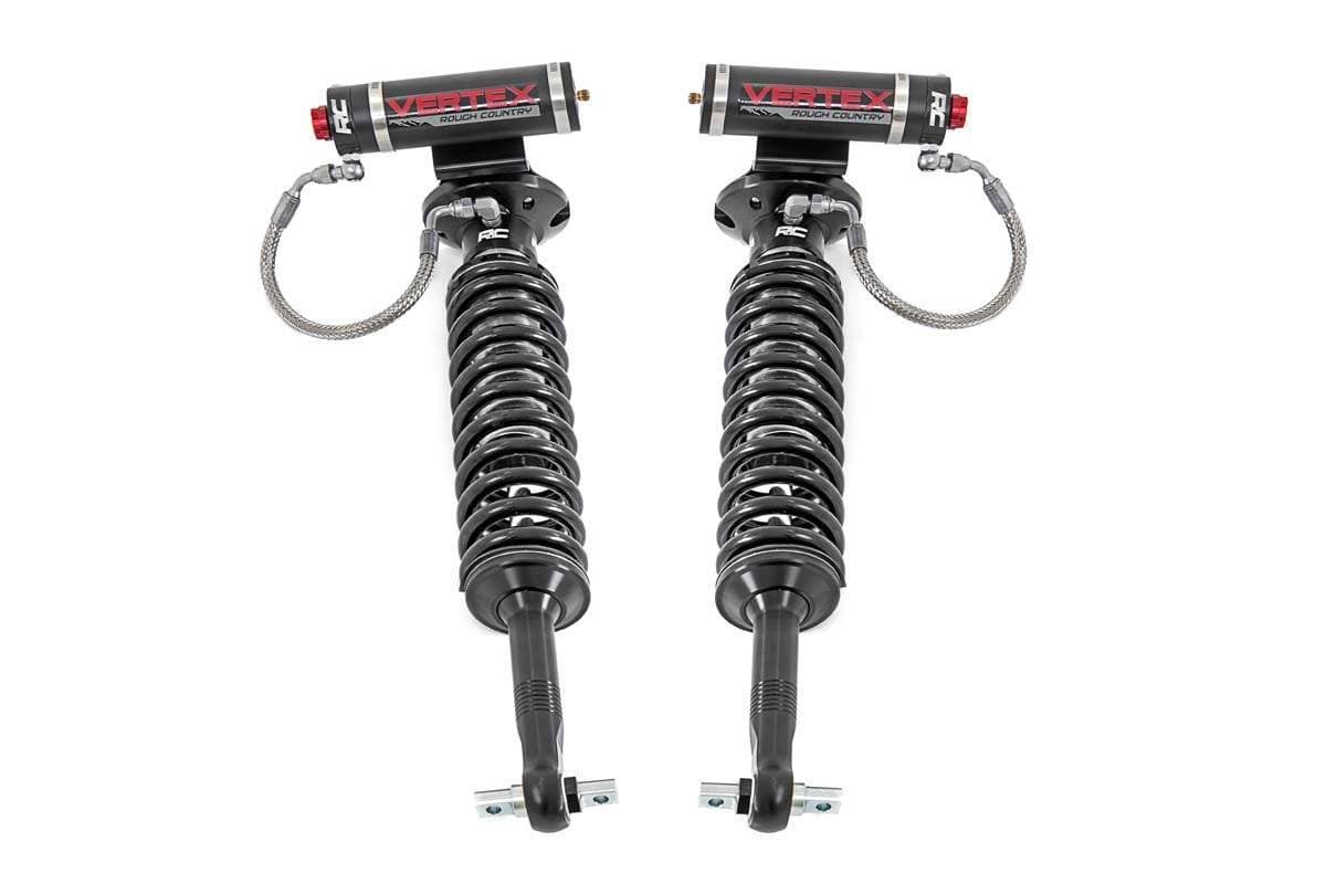 Rough Country 2 Inch Ford Front Adjustable Vertex Coilover Leveling Kit 14-21 F-150 4WD