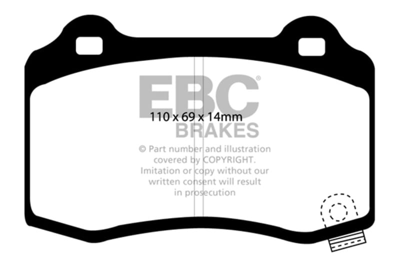 EBC Bluestuff Brake Pad Sets thumbnail 3