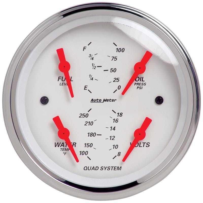 AM Arctic White Gauges