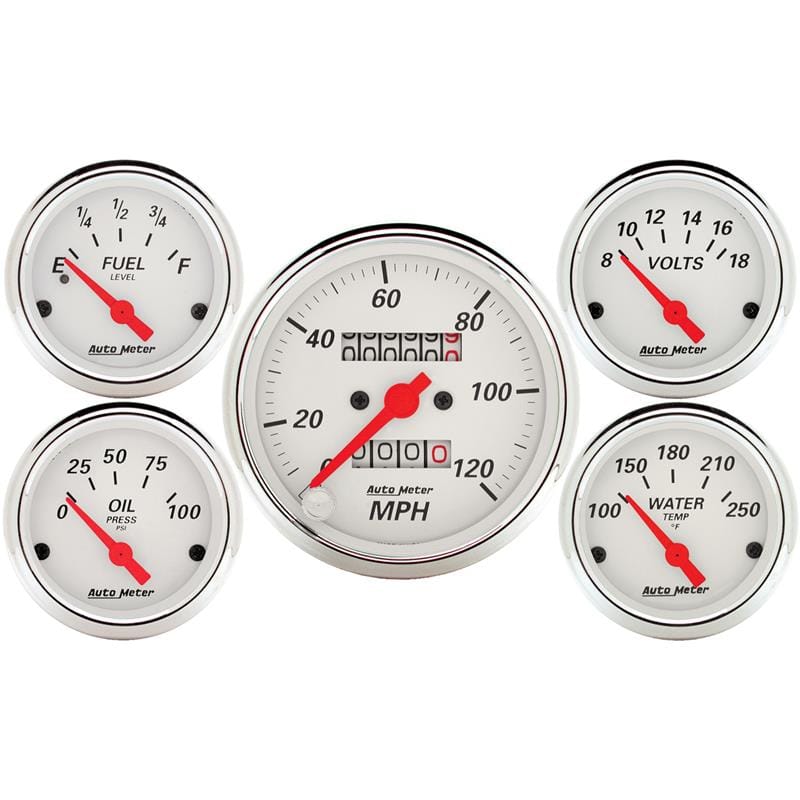 AM Arctic White Gauges