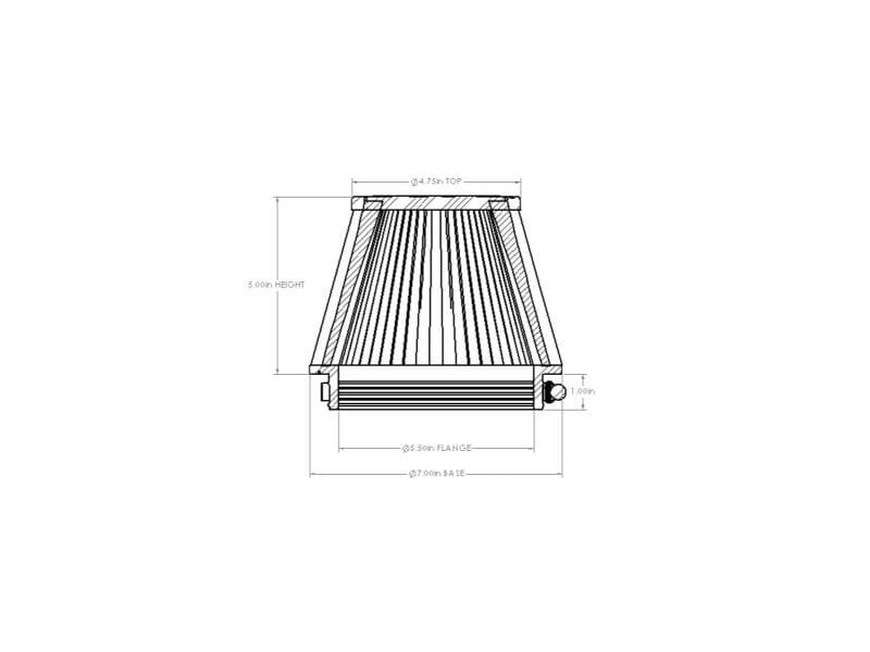 AFE Universal D2 Dura Dry Air Filter thumbnail 4