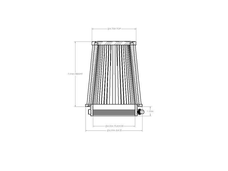 AFE Universal D2 Dura Dry Air Filter thumbnail 4