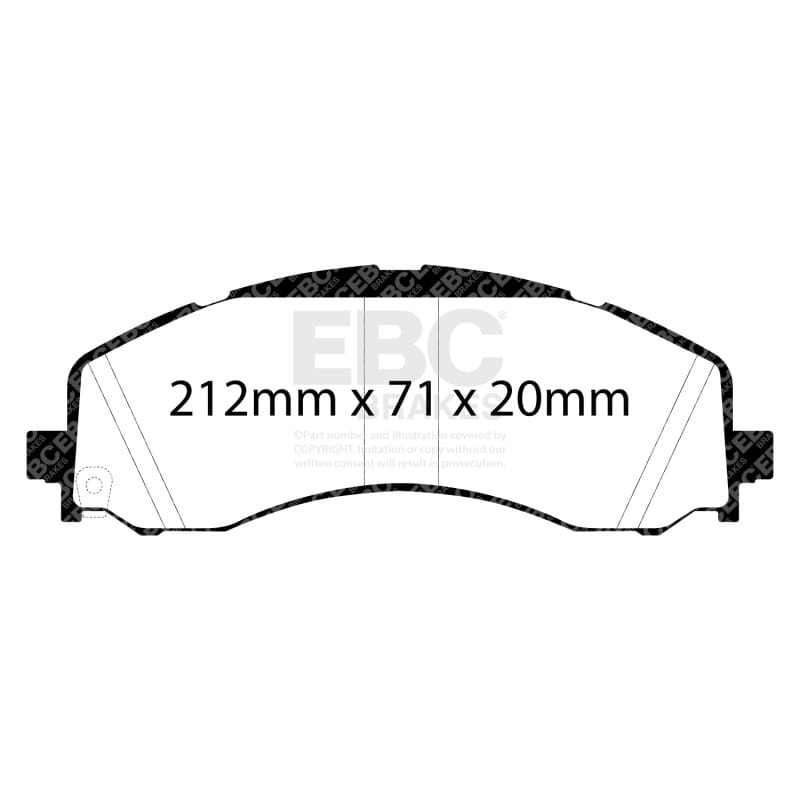 EBC Extra Duty Brake Pad Sets thumbnail 2