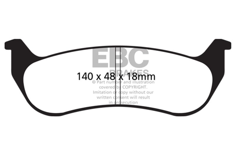 EBC Ultimax2 Brake Pad Sets thumbnail 3