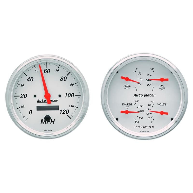 AM Arctic White Gauges