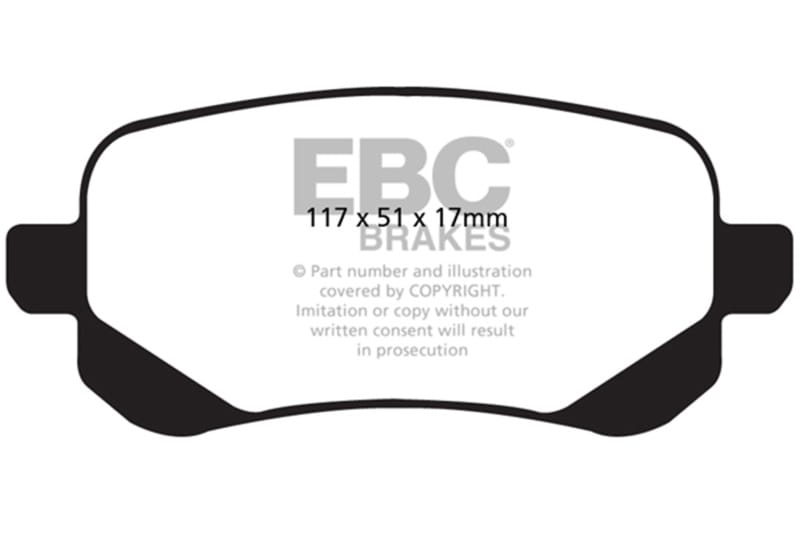 EBC Extra Duty Brake Pad Sets thumbnail 2