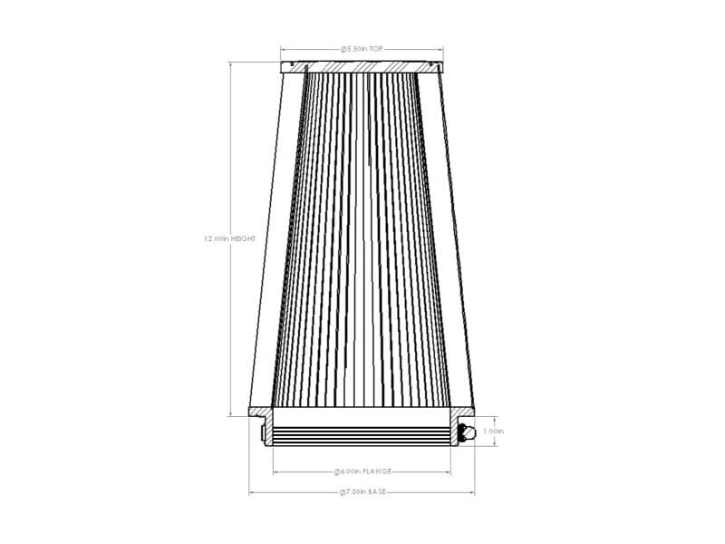 AFE Universal D2 Dura Dry Air Filter thumbnail 4