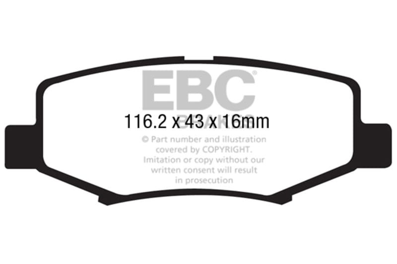 EBC Extra Duty Brake Pad Sets thumbnail 2