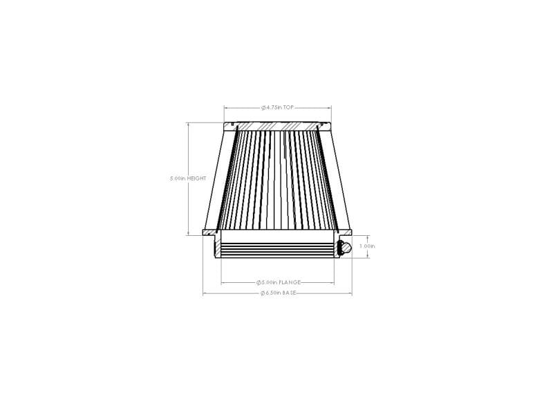 AFE Universal D2 Dura Dry Air Filter thumbnail 4