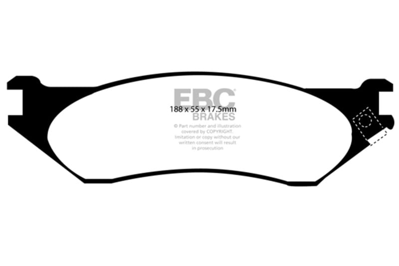 EBC Extra Duty Brake Pad Sets thumbnail 2