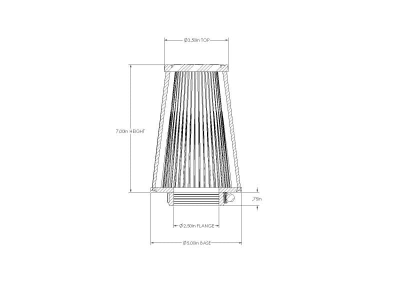 AFE Universal D2 Dura Dry Air Filter thumbnail 4