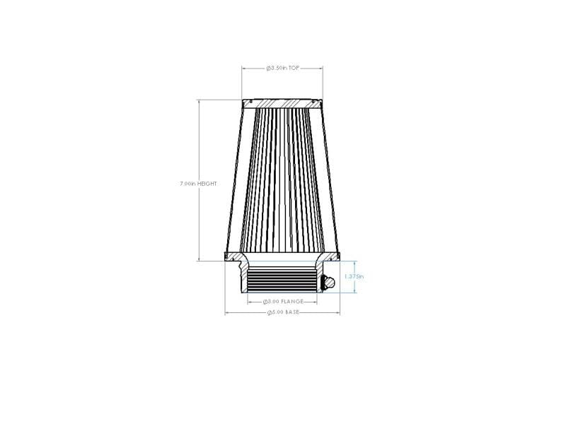 AFE Universal D2 Dura Dry Air Filter thumbnail 4