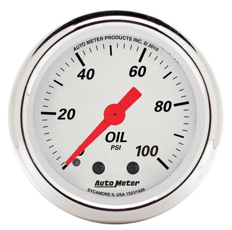 AM Arctic White Gauges