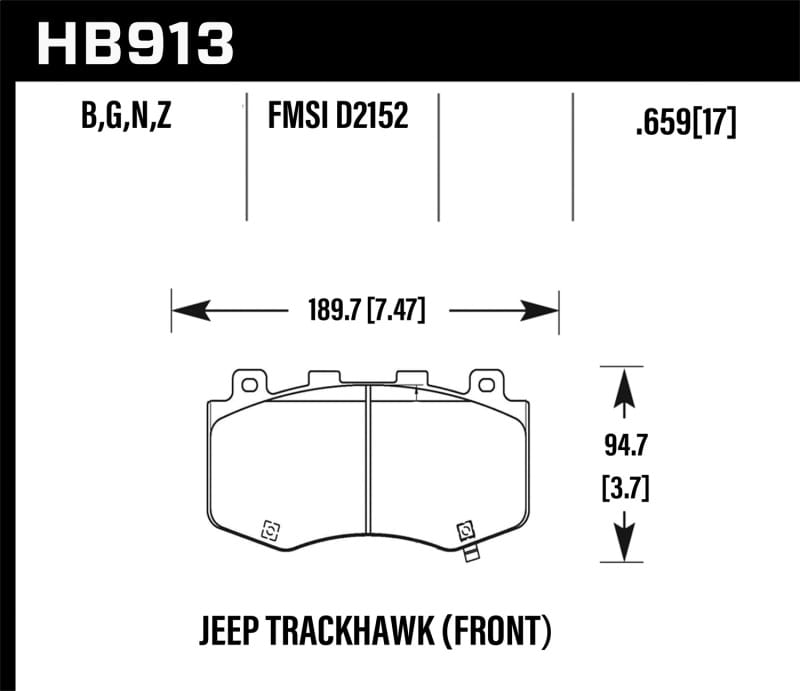 HAWK DTC-60 Brake Pad Sets
