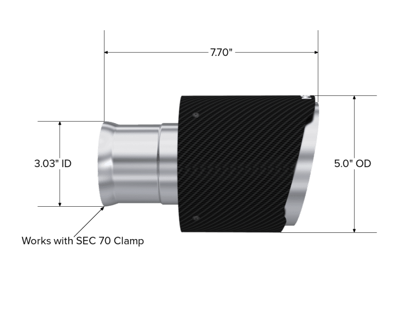 MBRP Univ Exhaust Tips Carbon thumbnail 2