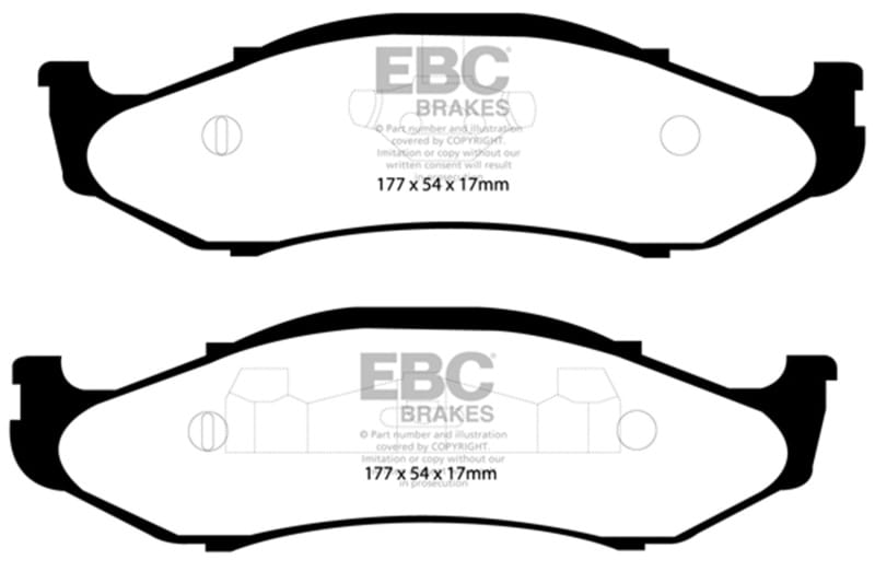 EBC Extra Duty Brake Pad Sets thumbnail 2