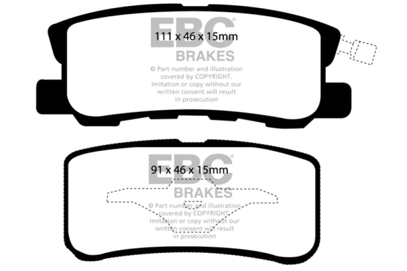 EBC Redstuff Brake Pad Sets