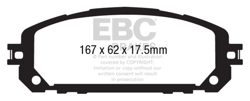 EBC Extra Duty Brake Pad Sets thumbnail 2