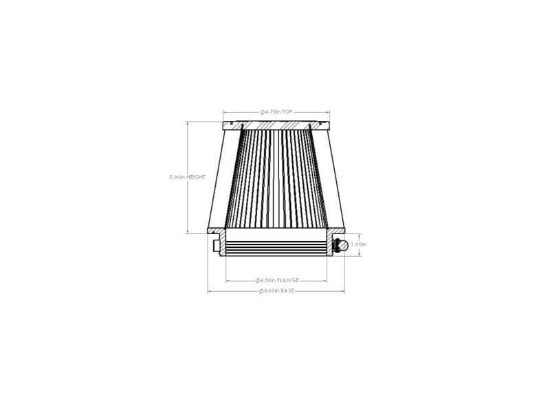 AFE Universal D2 Dura Dry Air Filter thumbnail 4