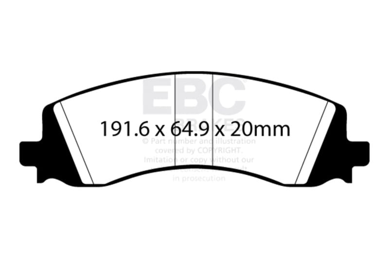 EBC Extra Duty Brake Pad Sets thumbnail 2