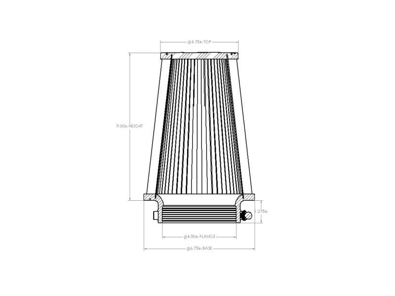 AFE Universal D2 Dura Dry Air Filter thumbnail 4