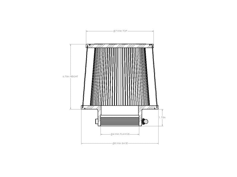 AFE Universal D2 Dura Dry Air Filter thumbnail 4