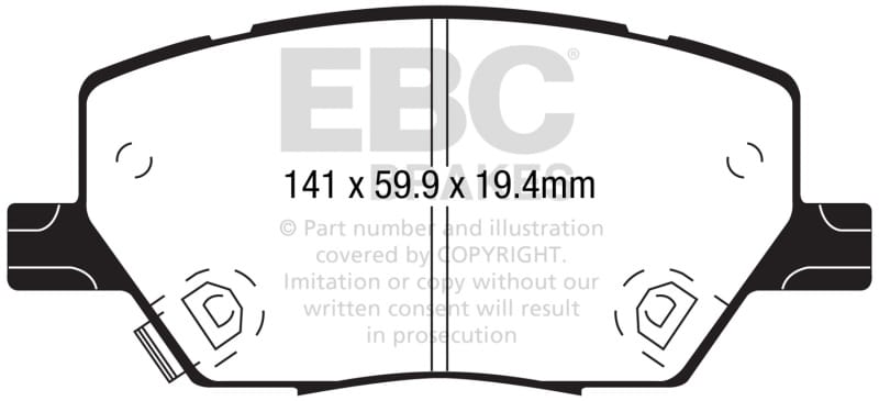 EBC Extra Duty Brake Pad Sets thumbnail 3
