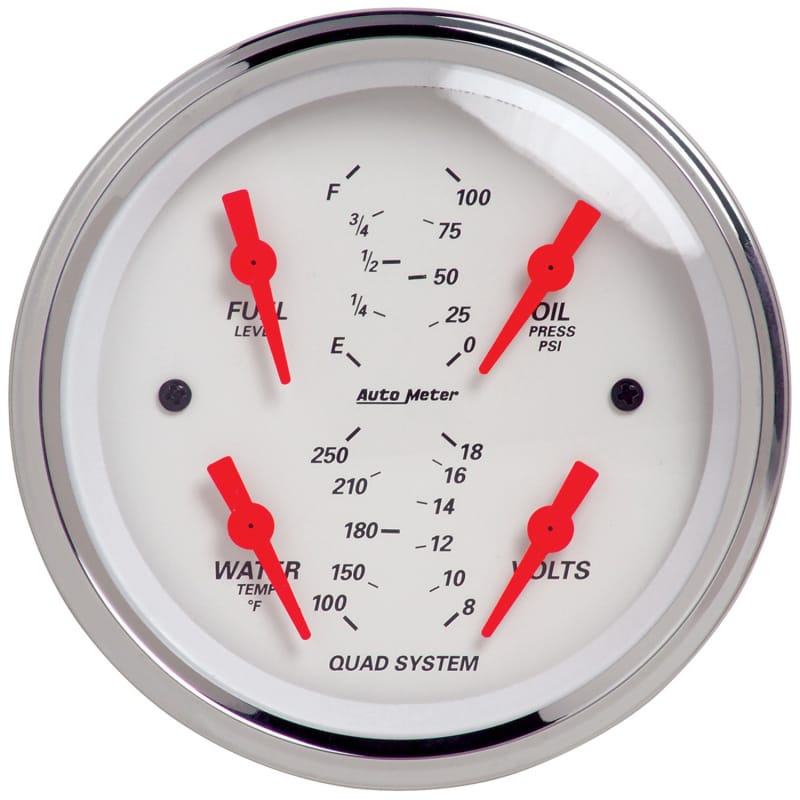 AM Arctic White Gauges thumbnail 2