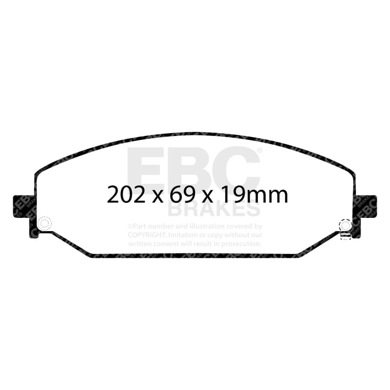 EBC Extra Duty Brake Pad Sets thumbnail 3