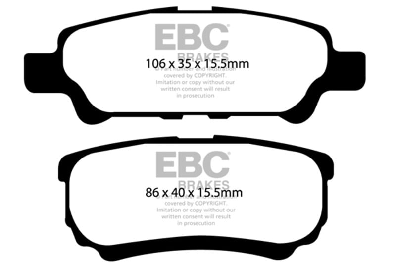 EBC Extra Duty Brake Pad Sets thumbnail 3