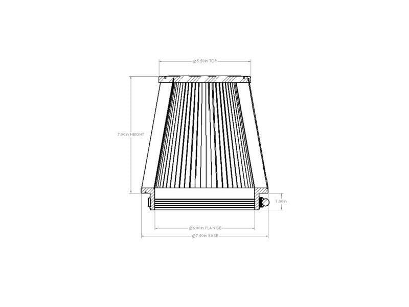 AFE Universal D2 Dura Dry Air Filter thumbnail 4