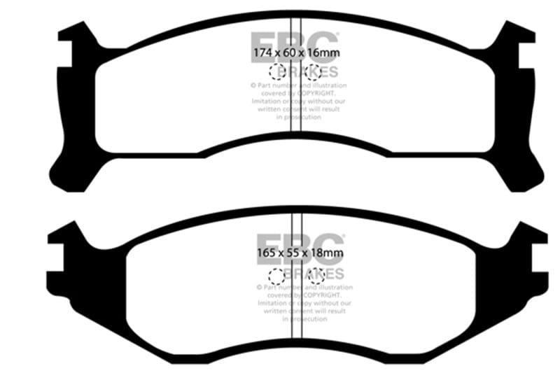 EBC Ultimax2 Brake Pad Sets thumbnail 3