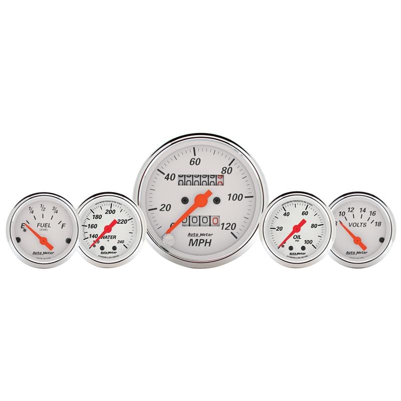AM Arctic White Gauges