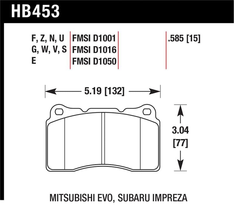 HAWK DTC-30 Brake Pad Sets