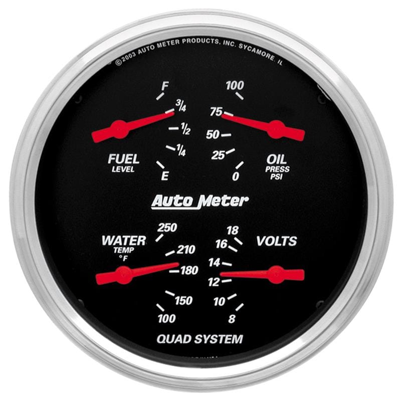 AM Designer Black Gauges
