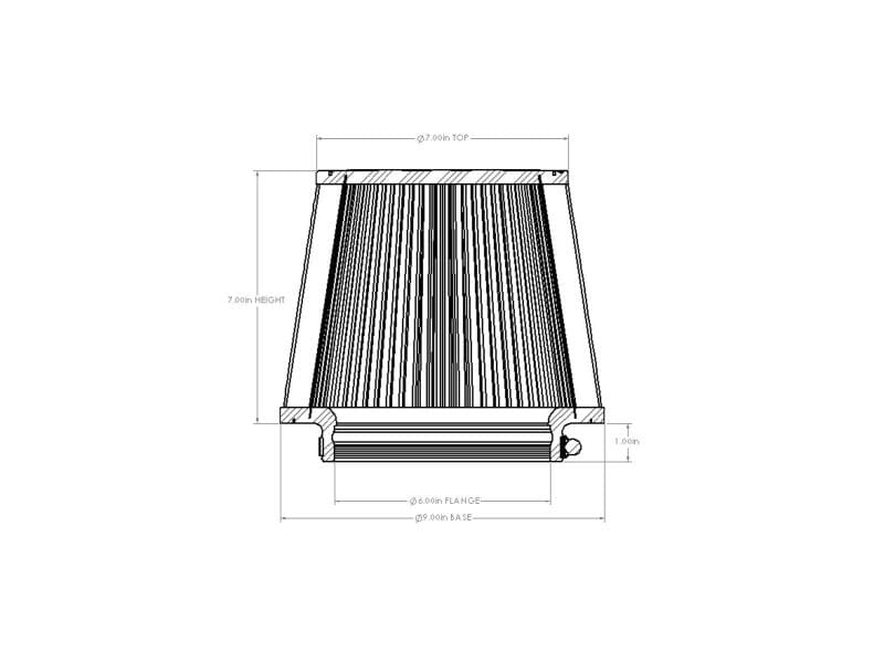 AFE Universal D2 Dura Dry Air Filter thumbnail 4