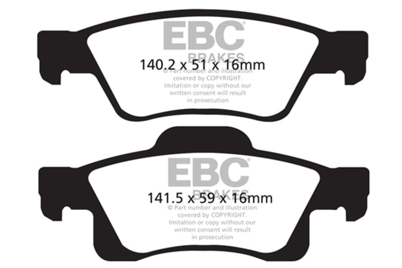 EBC Extra Duty Brake Pad Sets thumbnail 2