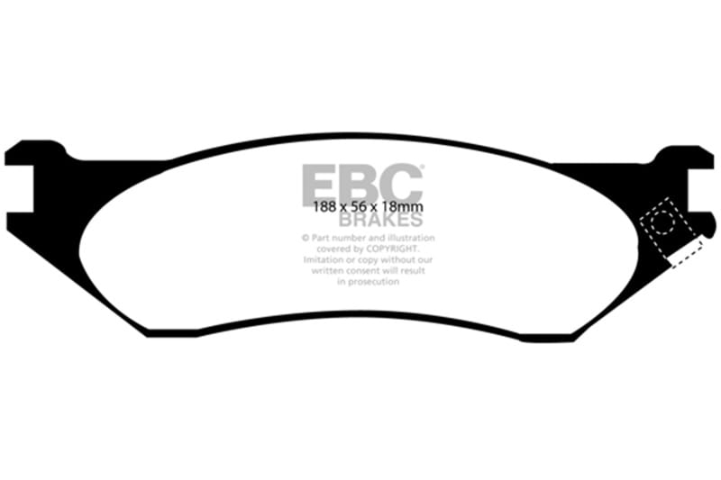 EBC Extra Duty Brake Pad Sets thumbnail 2