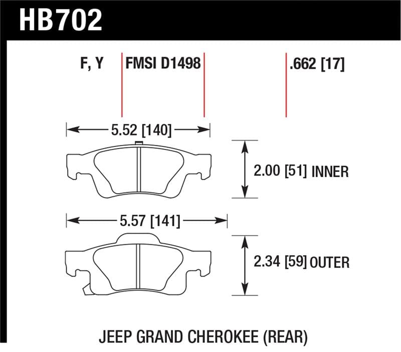 HAWK Ceramic Brake Pad Sets