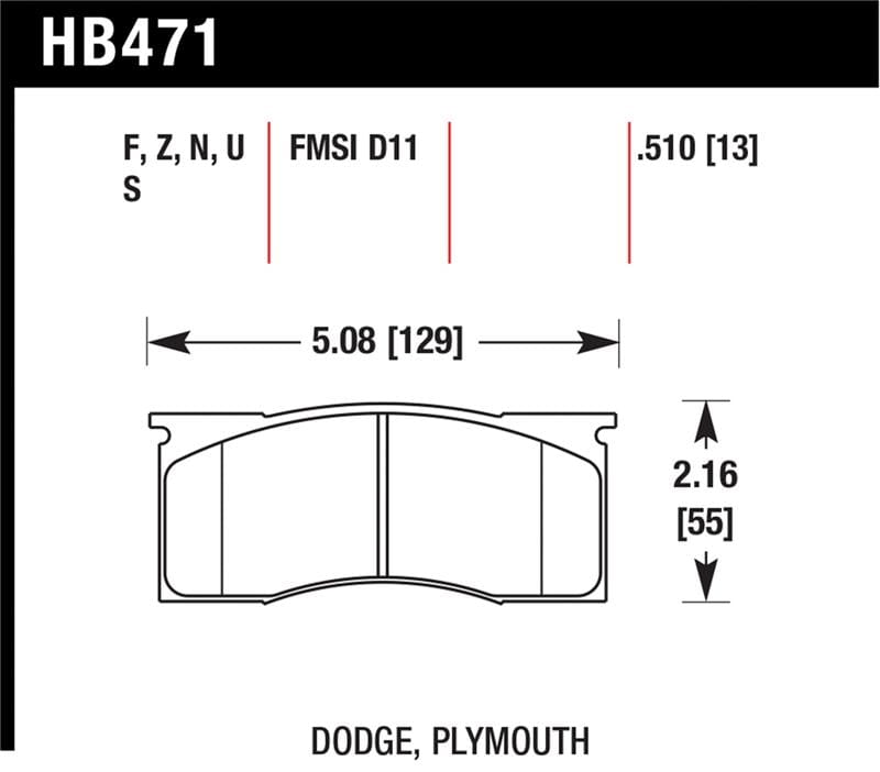 HAWK HPS Brake Pad Sets