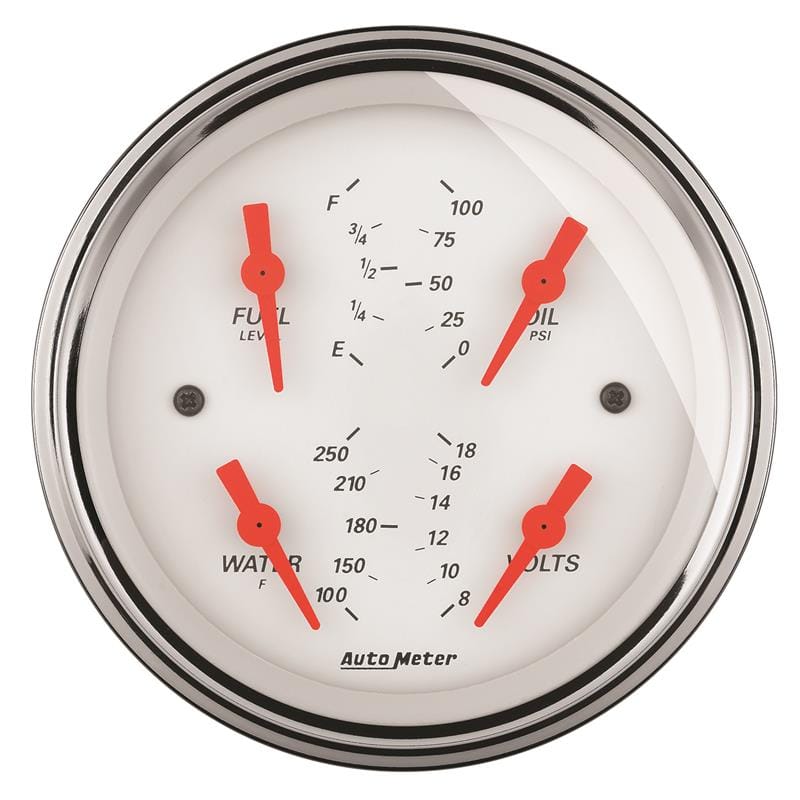 AM Arctic White Gauges