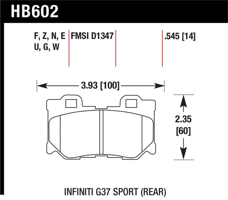 HAWK HPS Brake Pad Sets