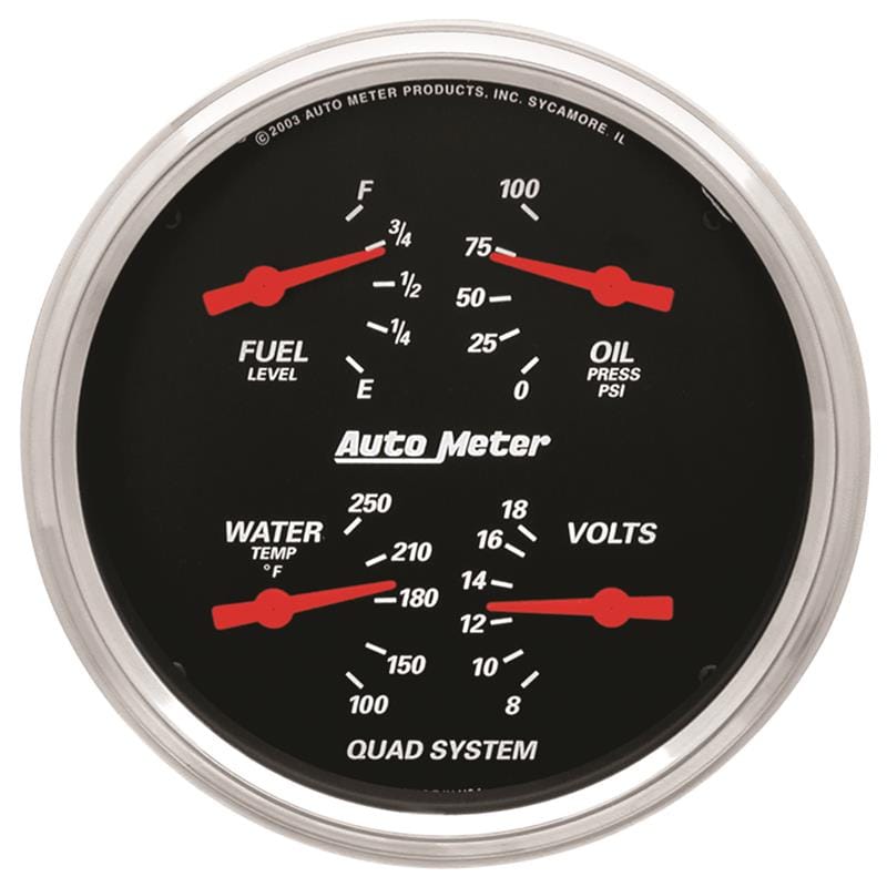 AM Designer Black Gauges