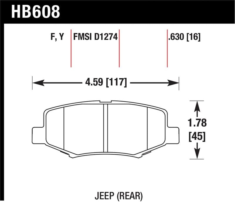 HAWK HPS Brake Pad Sets