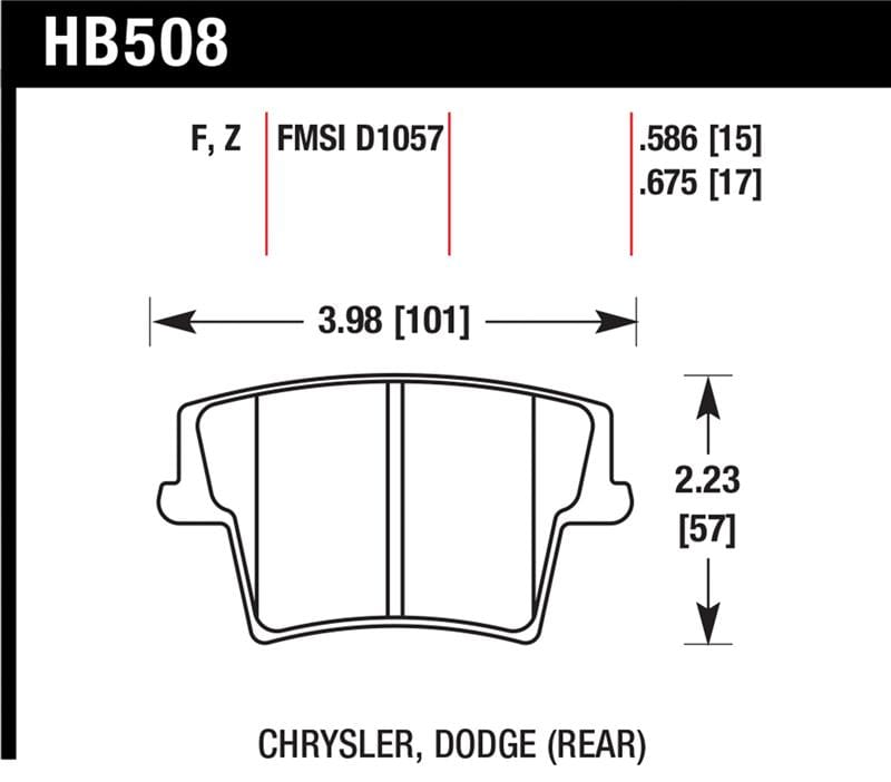 HAWK HPS Brake Pad Sets