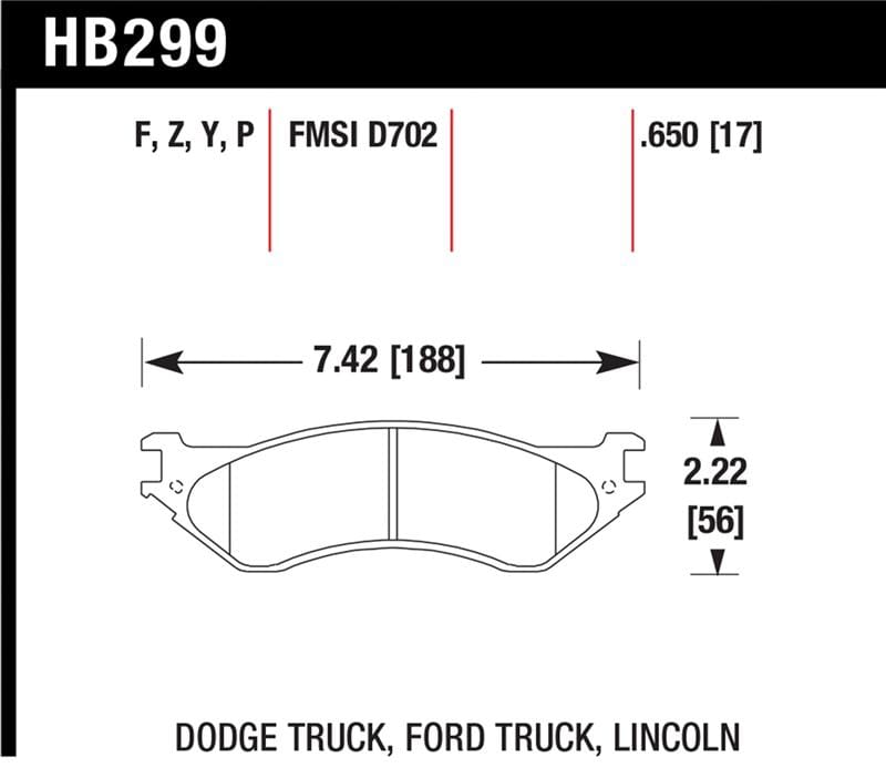HAWK HPS Brake Pad Sets