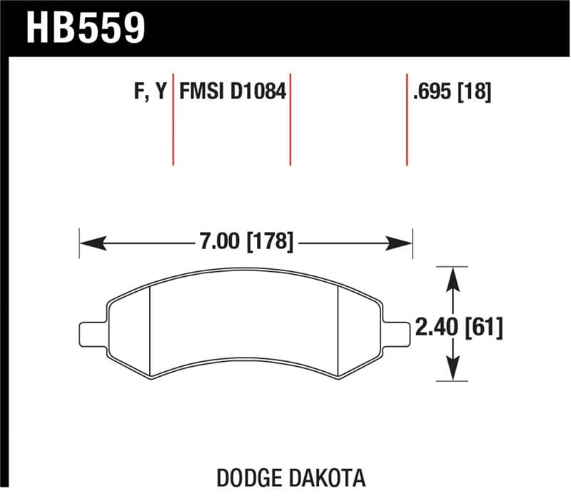 HAWK HPS Brake Pad Sets